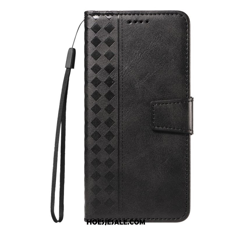 Leren Hoesje Voor Xiaomi 17 Diamantrand