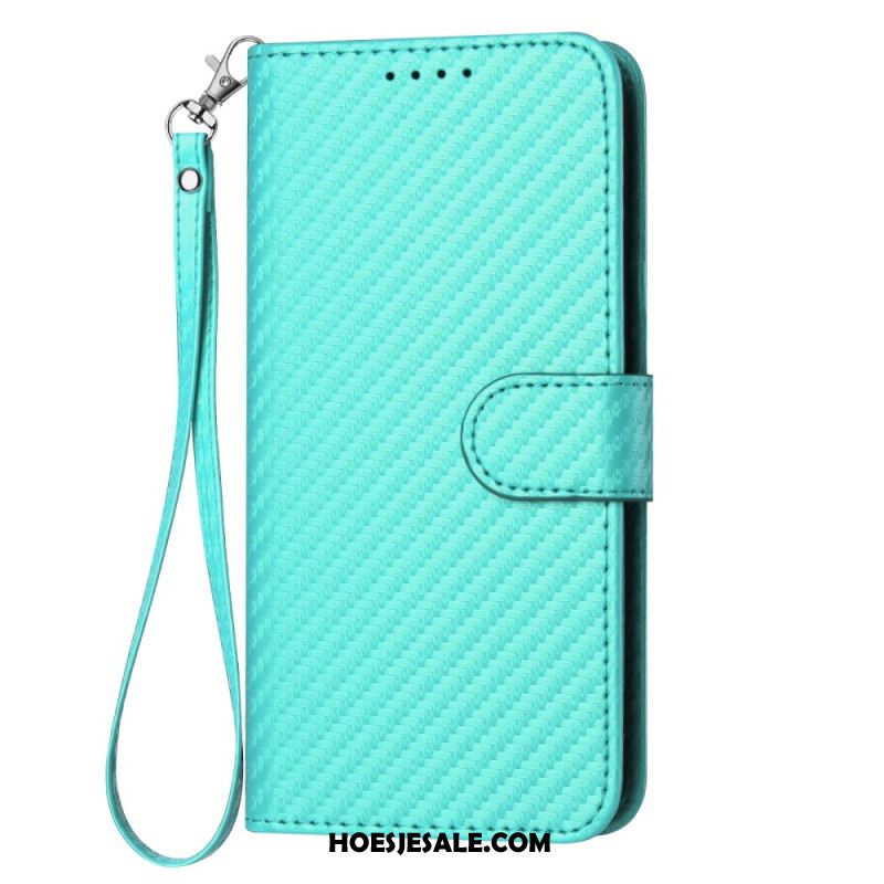 Leren Hoesje Voor Xiaomi 17 Pro Koolstofvezeltextuur