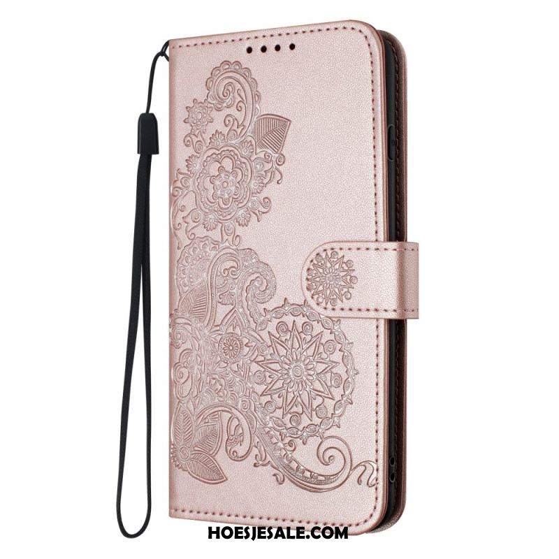 Leren Hoesje Voor Xiaomi 17 Pro Mandala Kant