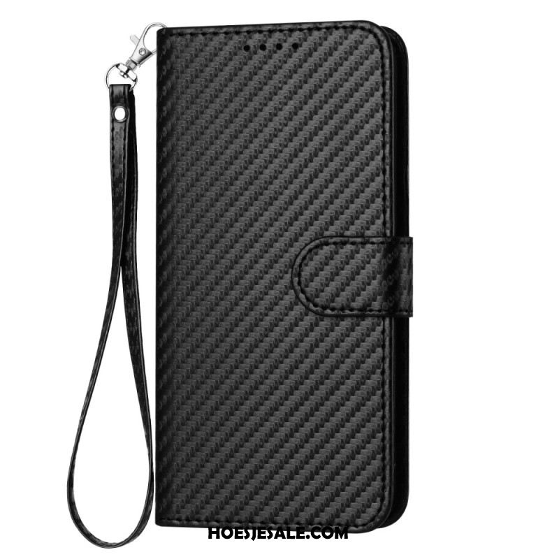 Leren Hoesje Voor Xiaomi 17 Pro Max Koolstofvezelkoord