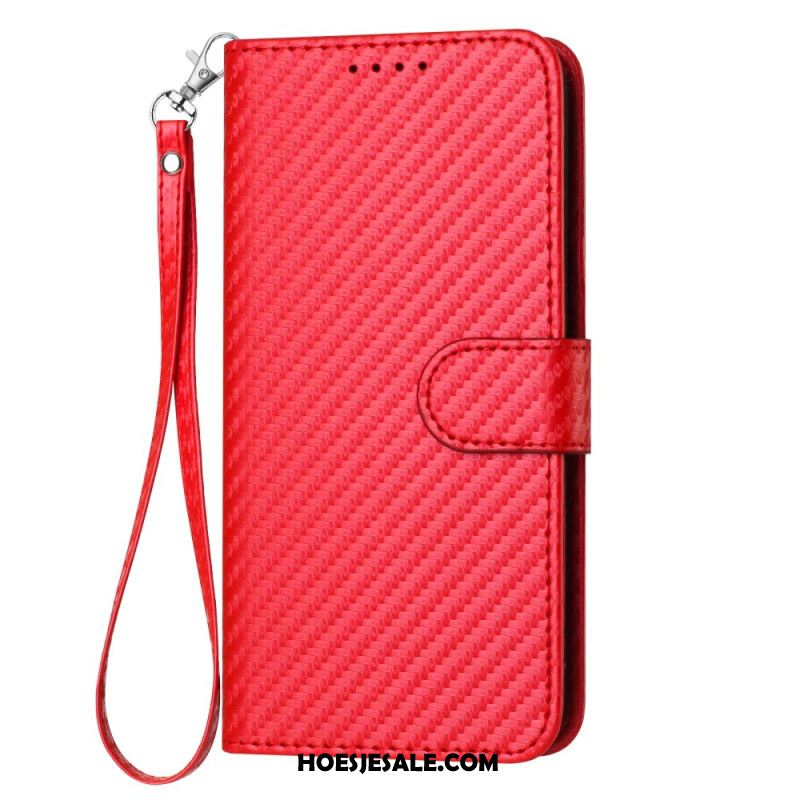 Leren Hoesje Voor Xiaomi 17 Pro Max Koolstofvezelkoord