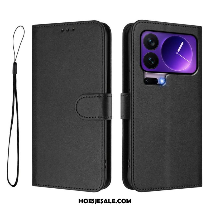 Leren Hoesje Voor Xiaomi 17 Pro Rfid-blokkering Met Leerlook