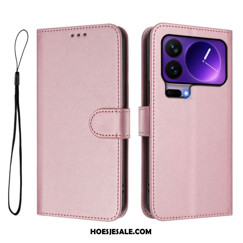 Leren Hoesje Voor Xiaomi 17 Pro Rfid-blokkering Met Leerlook