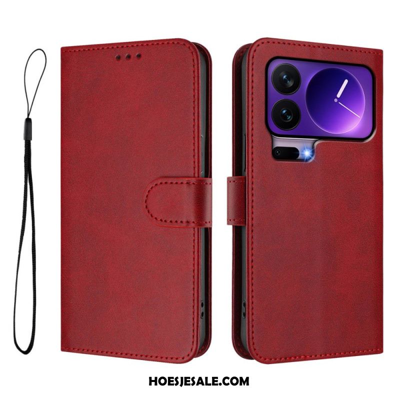 Leren Hoesje Voor Xiaomi 17 Pro Rfid-blokkering Met Leerlook