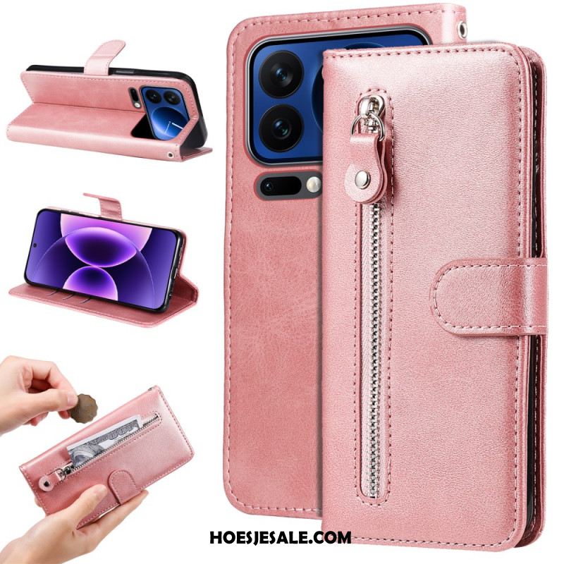 Leren Hoesje Voor Xiaomi 17 Pro Vak Met Ritssluiting