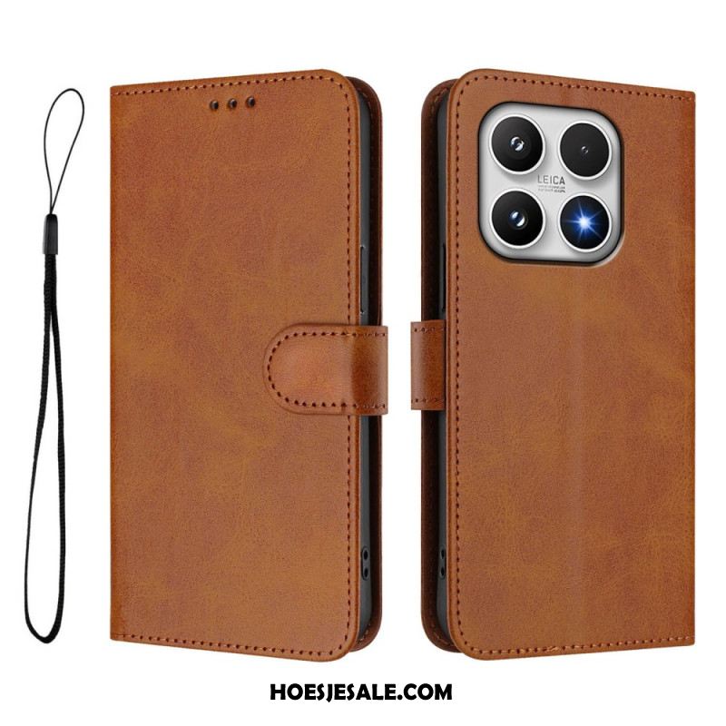 Leren Hoesje Voor Xiaomi 17 Rfid-bescherming Met Leerlook