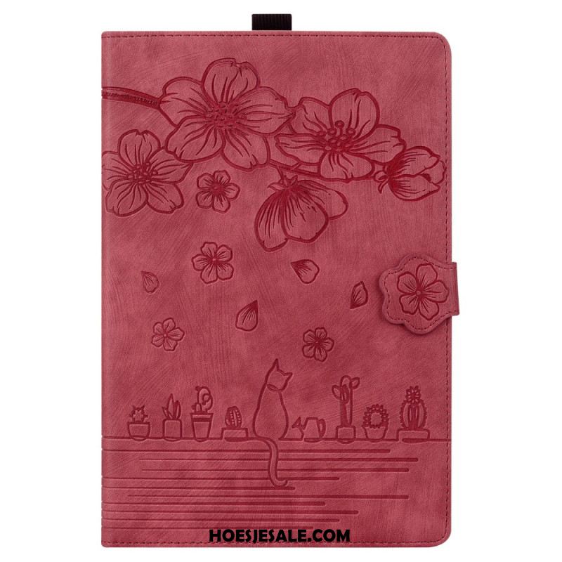 Leren Hoesje Voor Xiaomi Pad 7 / 7 Pro Scène Met Katten