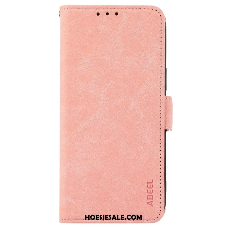 Leren Hoesje Voor Xiaomi Redmi Note 14 4g Abeel Suède-effect
