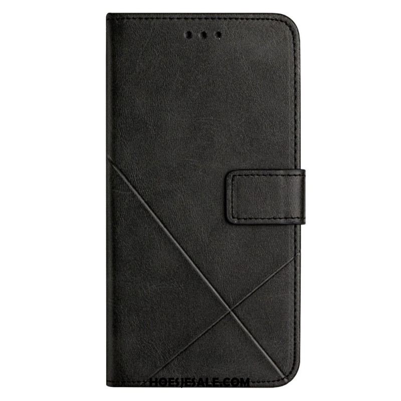 Leren Hoesje Voor Xiaomi Redmi Note 14 5g Idewei-lijnen