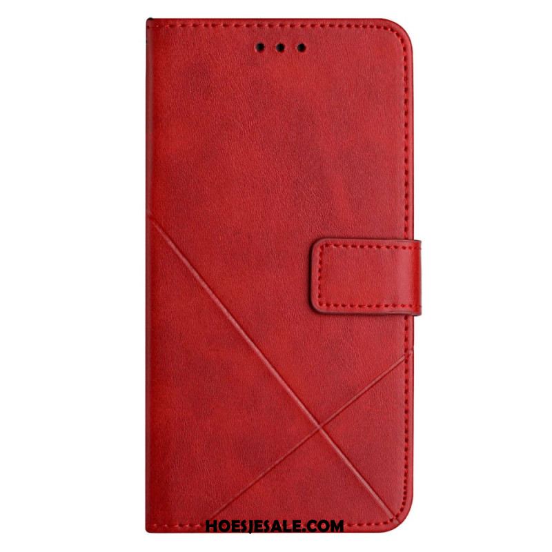 Leren Hoesje Voor Xiaomi Redmi Note 14 5g Idewei-lijnen