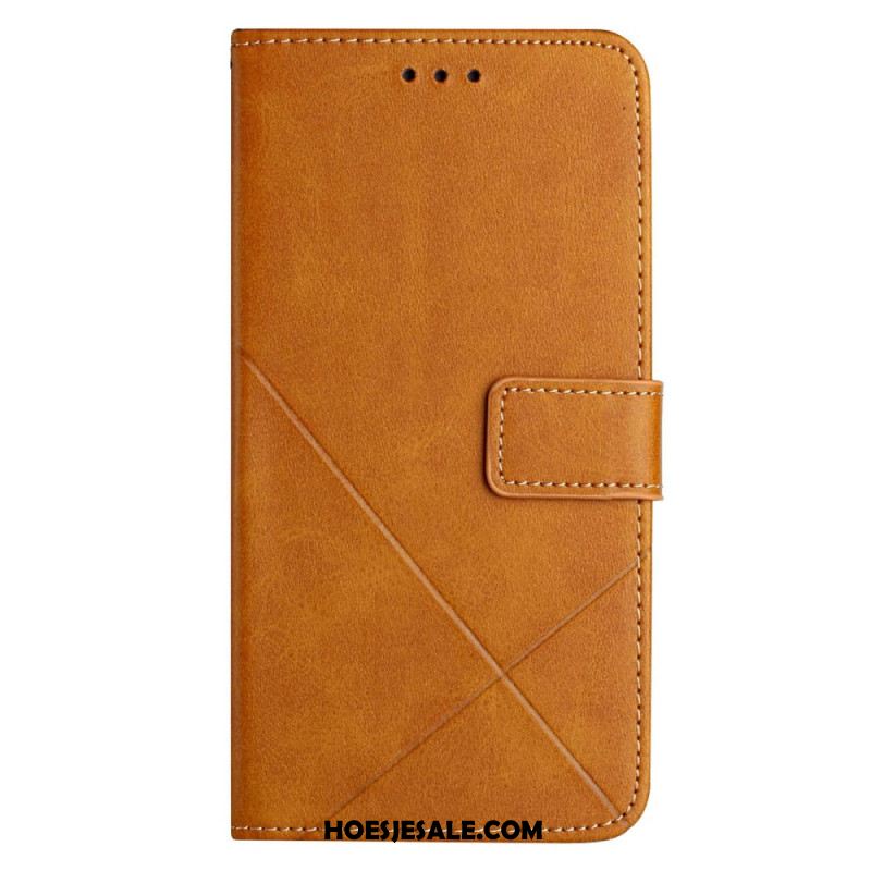 Leren Hoesje Voor Xiaomi Redmi Note 14 5g Idewei-lijnen