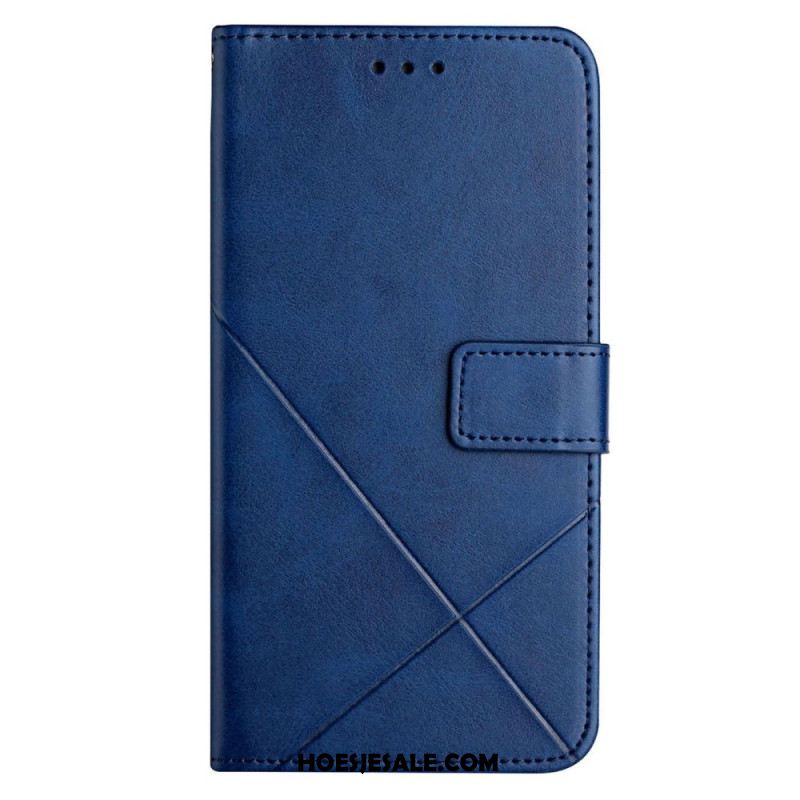 Leren Hoesje Voor Xiaomi Redmi Note 14 5g Idewei-lijnen