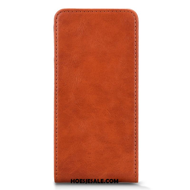 Leren Hoesje Voor Xiaomi Redmi Note 14 5g Verticale Klep