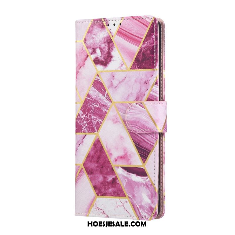 Leren Hoesje Voor Xiaomi Redmi Note 14 Pro 4g Marmerlook