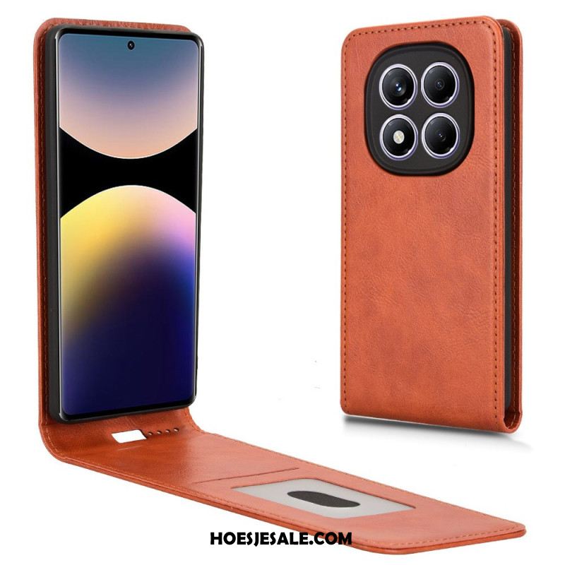 Leren Hoesje Voor Xiaomi Redmi Note 14 Pro 4g Verticaal Flip-design