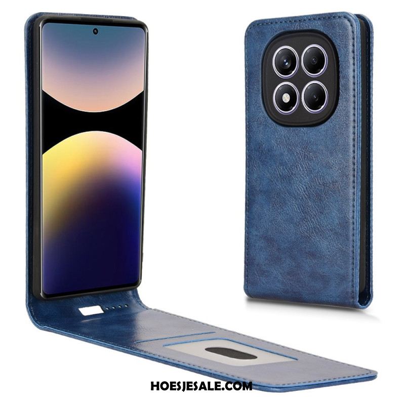 Leren Hoesje Voor Xiaomi Redmi Note 14 Pro 4g Verticaal Flip-design