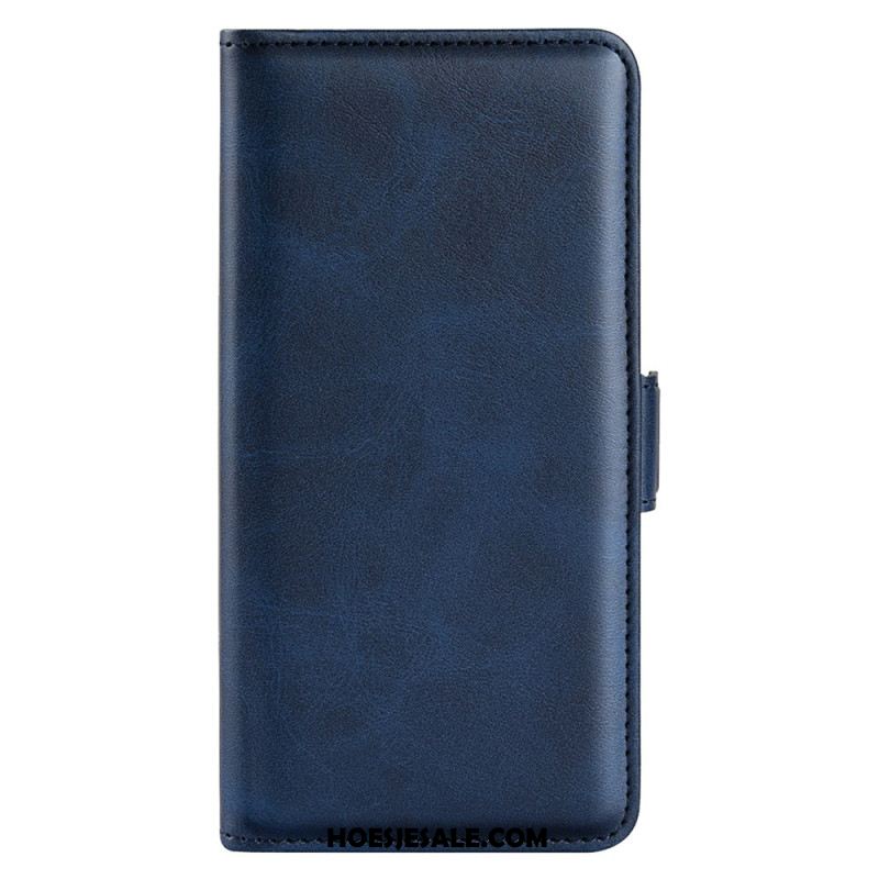 Leren Hoesje Voor Xiaomi Redmi Note 14 Pro Plus 5g Dubbele Sluiting