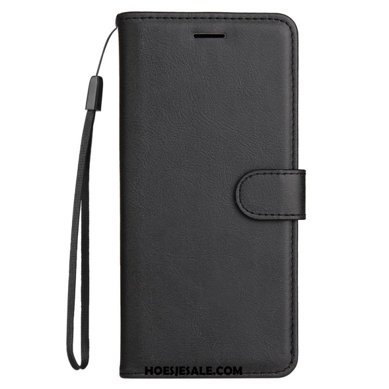 Leren Hoesje Voor Xiaomi Redmi Note 14 Pro Plus 5g Effen Imitatieleer