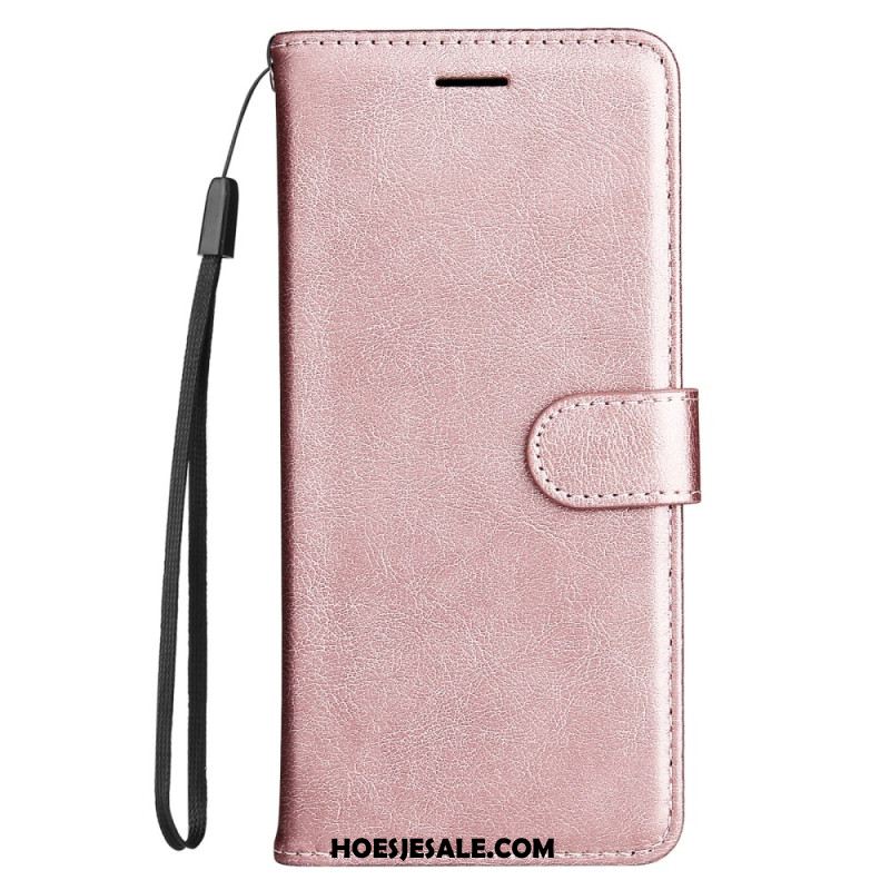 Leren Hoesje Voor Xiaomi Redmi Note 14 Pro Plus 5g Effen Imitatieleer