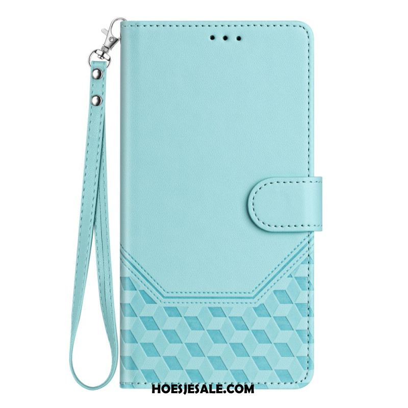 Leren Hoesje Voor Xiaomi Redmi Note 14 Pro Plus 5g Honingraat