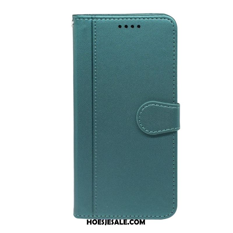 Leren Hoesje Voor Xiaomi Redmi Note 14s Bandafwerking