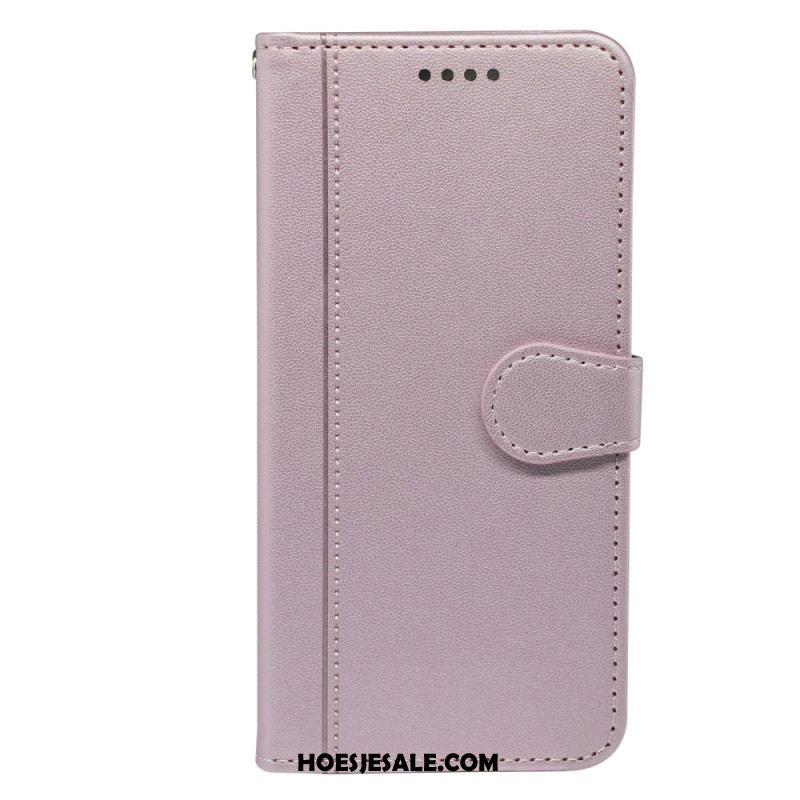 Leren Hoesje Voor Xiaomi Redmi Note 14s Bandafwerking