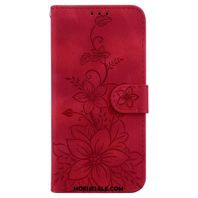 Leren Hoesje Voor Xiaomi Redmi Note 15 Pro 5g Fleur-de-lis