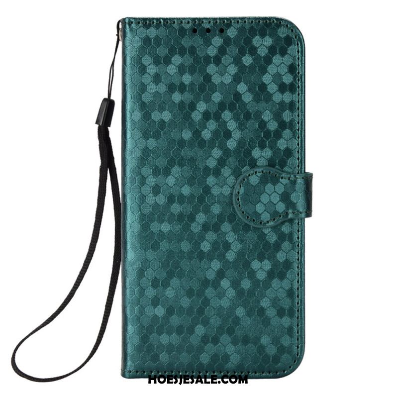 Leren Hoesje Voor Xiaomi Redmi Note 15 Pro 5g Glitterstippen