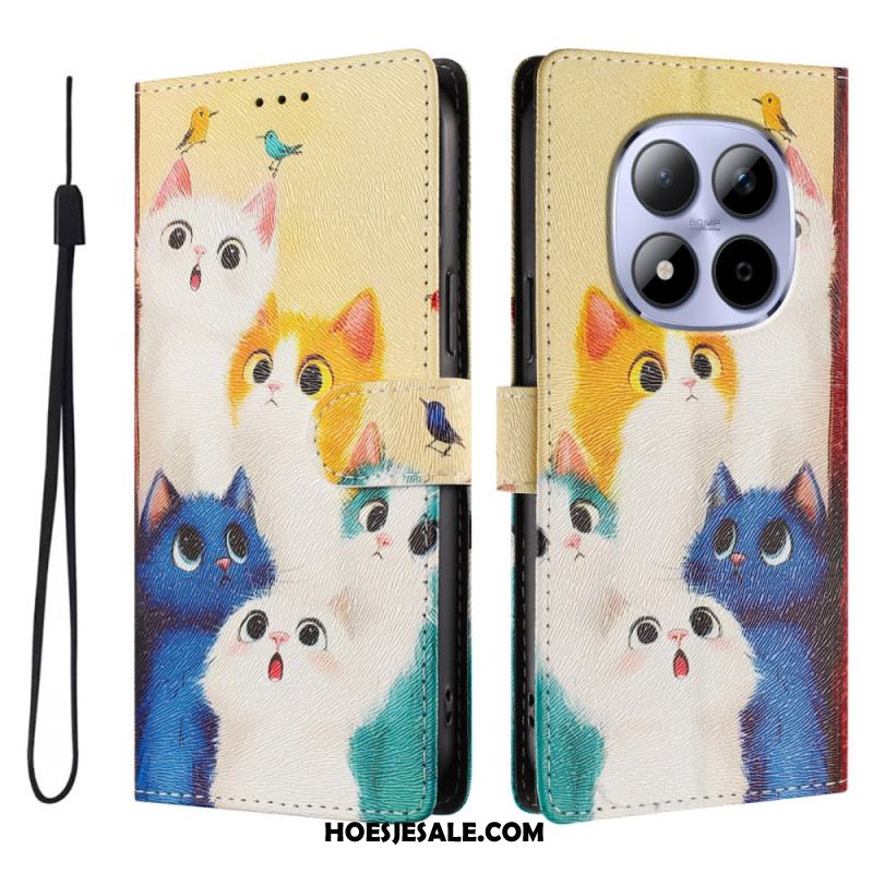 Leren Hoesje Voor Xiaomi Redmi Note 15 Pro 5g Patroon