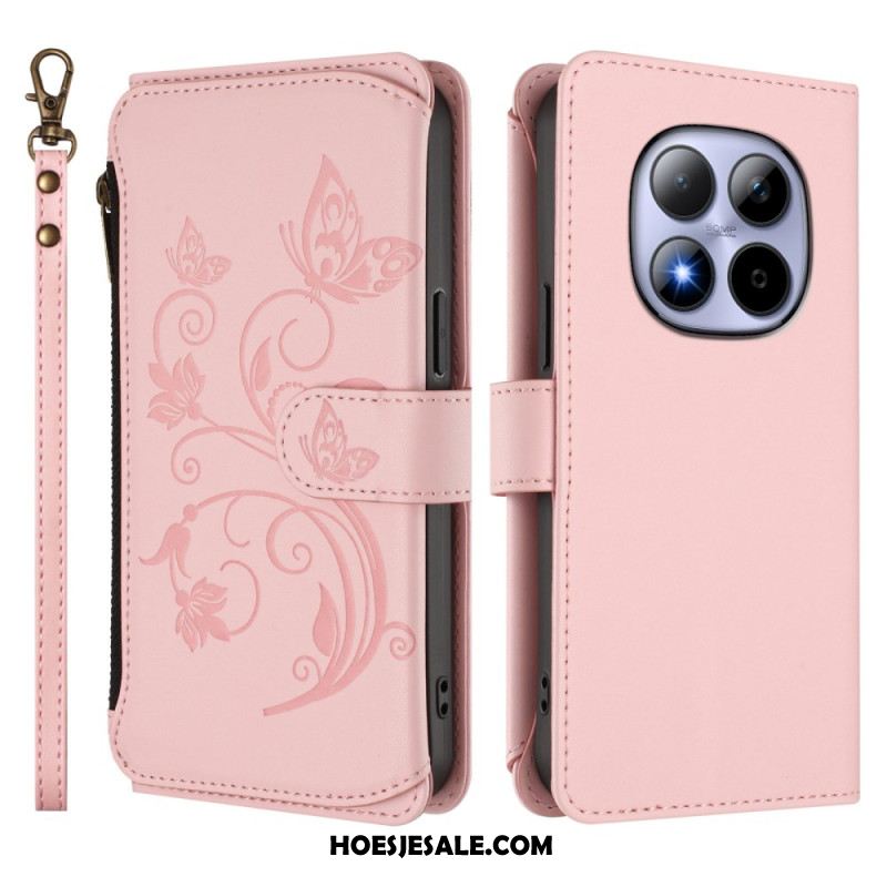 Leren Hoesje Voor Xiaomi Redmi Note 15 Pro 5g Portemonnee Met 6 Kaartsleuven