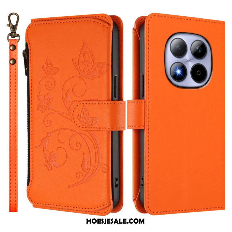 Leren Hoesje Voor Xiaomi Redmi Note 15 Pro 5g Portemonnee Met 6 Kaartsleuven