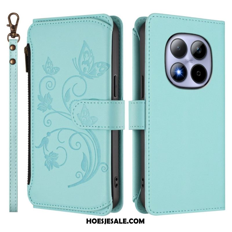 Leren Hoesje Voor Xiaomi Redmi Note 15 Pro 5g Portemonnee Met 6 Kaartsleuven