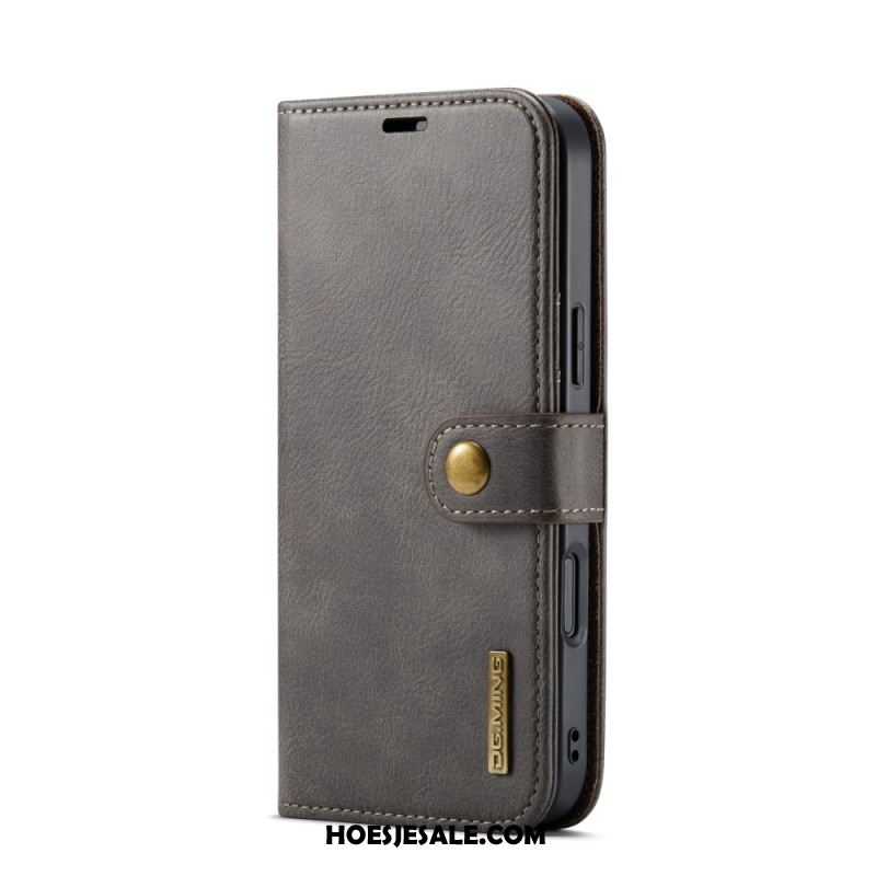 Leren Hoesje Voor iPhone 17 Pro Max Afneembare Dg.ming