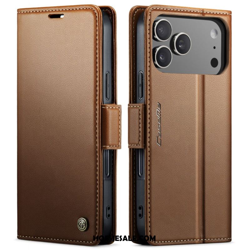 Leren Hoesje Voor iPhone 17 Pro Max Caseme