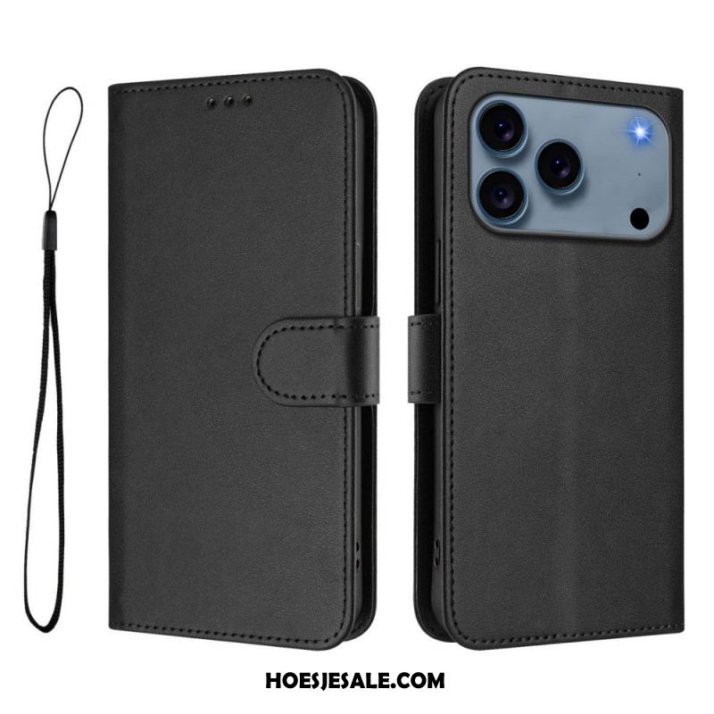 Leren Hoesje Voor iPhone 17 Pro Rfid-bescherming