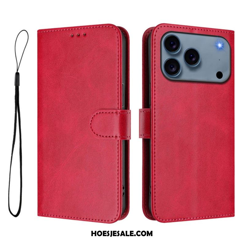 Leren Hoesje Voor iPhone 17 Pro Rfid-bescherming