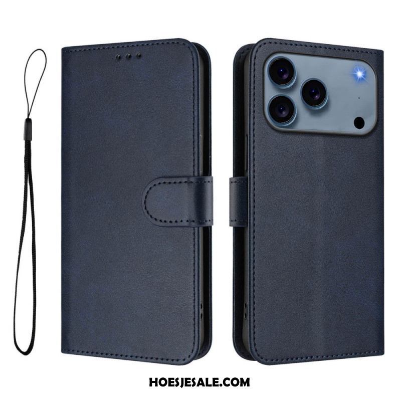 Leren Hoesje Voor iPhone 17 Pro Rfid-bescherming