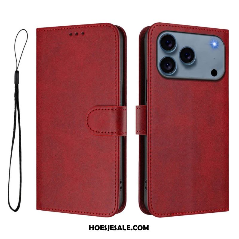 Leren Hoesje Voor iPhone 17 Pro Rfid-bescherming