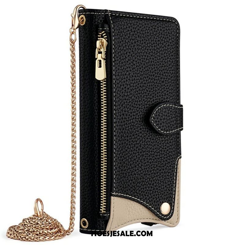 Leren Hoesje Xiaomi 15 Portemonnee En Ketting