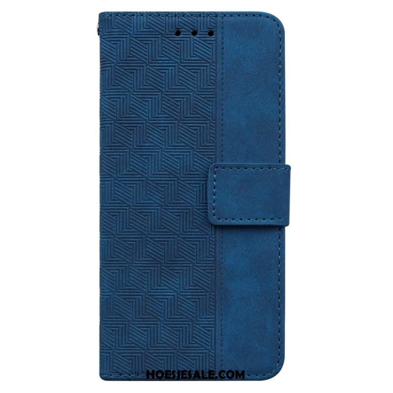 Leren Hoesje Xiaomi 15 Pro Geweven Patroon Bescherming Hoesje
