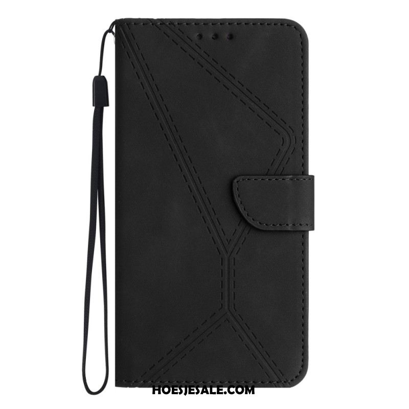 Leren Hoesje Xiaomi 15 Pro Lijnen En Strepen