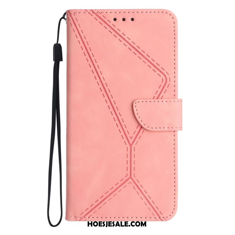 Leren Hoesje Xiaomi 15 Pro Lijnen En Strepen