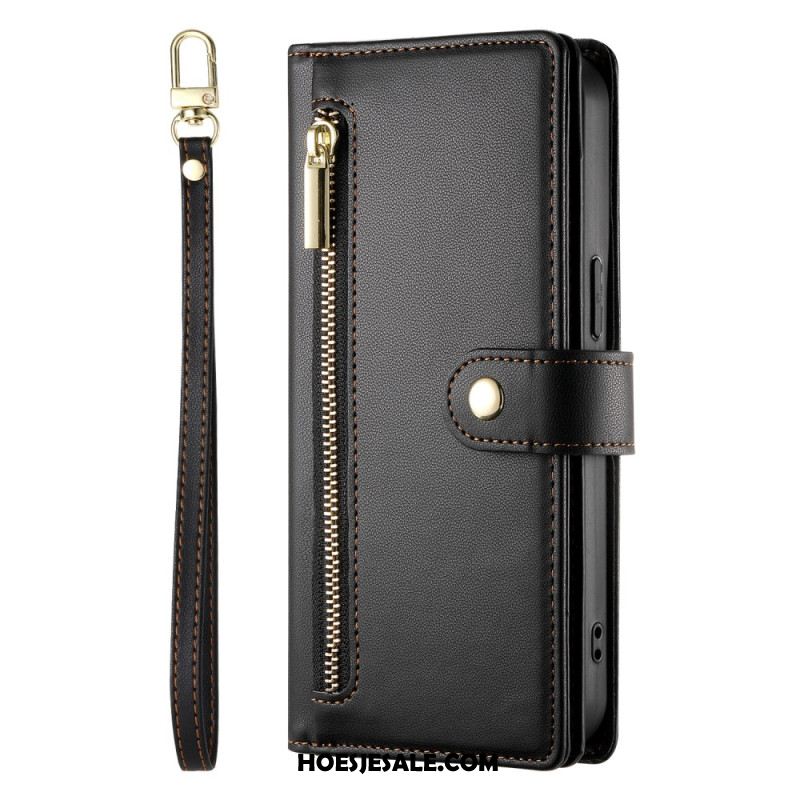 Leren Hoesje Xiaomi 15 Pro Portemonnee Met Riem En Schouderriem