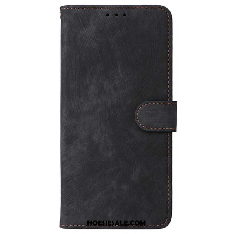 Leren Hoesje Xiaomi 15 Pro Rfid-bescherming Suède-effect Bescherming Hoesje