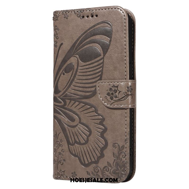 Leren Hoesje Xiaomi 15 Pro Vlinderdesign Bescherming Hoesje