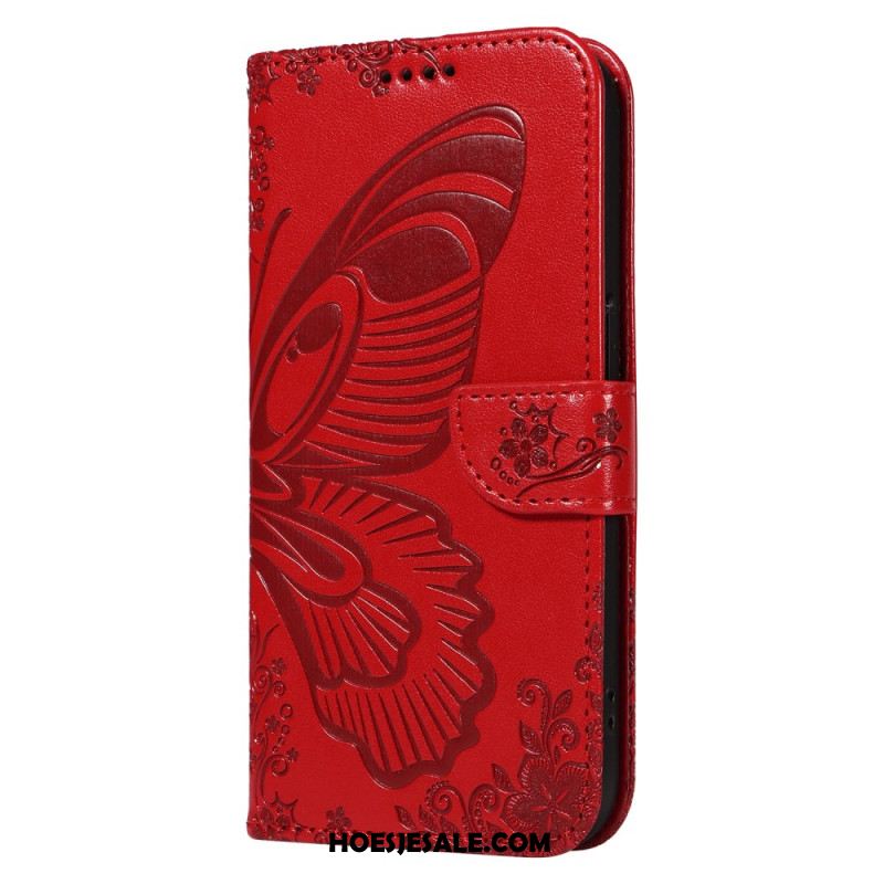 Leren Hoesje Xiaomi 15 Pro Vlinderdesign Bescherming Hoesje