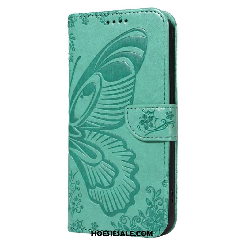 Leren Hoesje Xiaomi 15 Pro Vlinderdesign Bescherming Hoesje