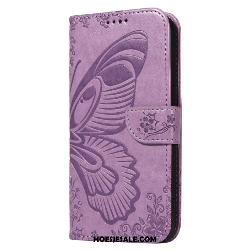 Leren Hoesje Xiaomi 15 Pro Vlinderdesign Bescherming Hoesje