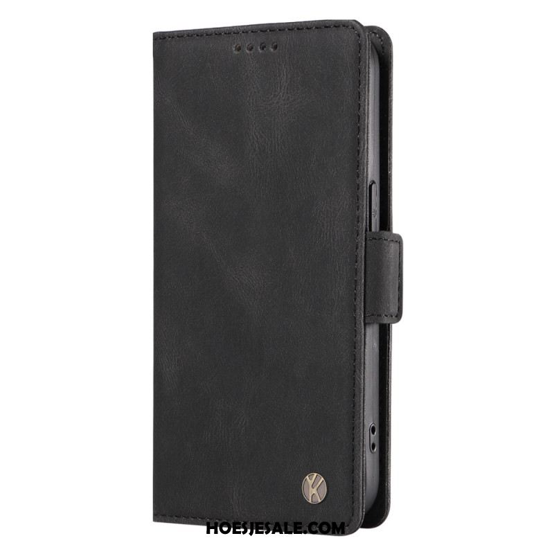 Leren Hoesje Xiaomi 15 Pro Yikatu Suède-effect Bescherming Hoesje