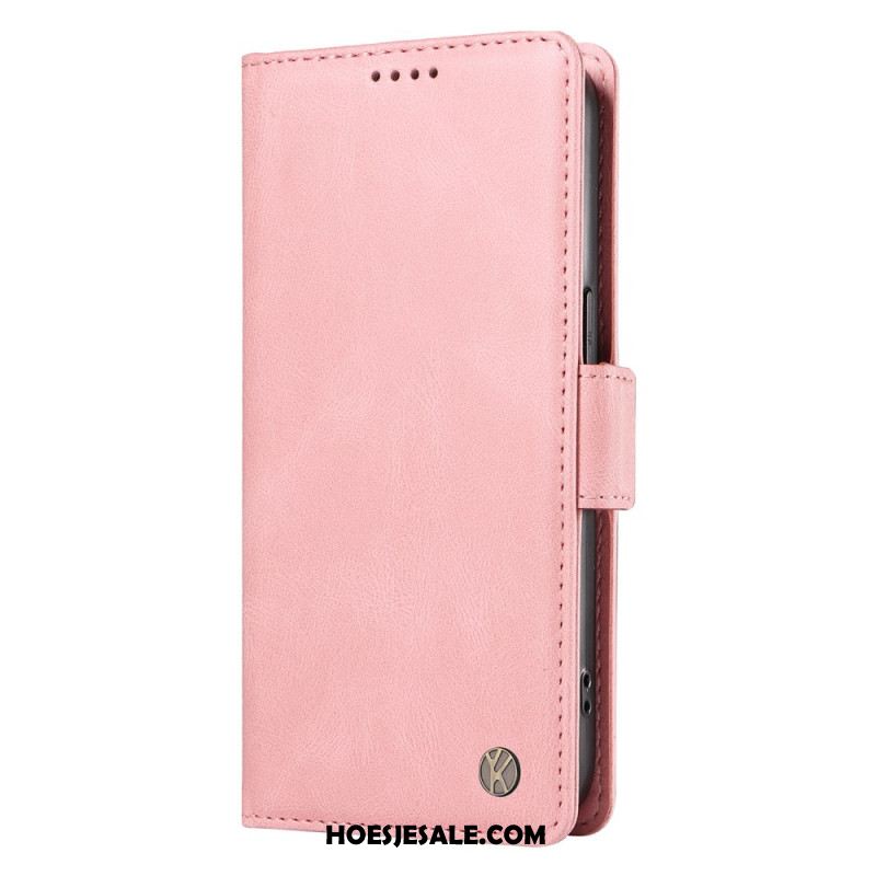 Leren Hoesje Xiaomi 15 Pro Yikatu Suède-effect Bescherming Hoesje